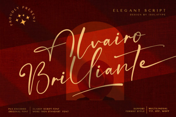 Alvairo Brilliante: A Delicate Script Font for Elegant Editorial Design