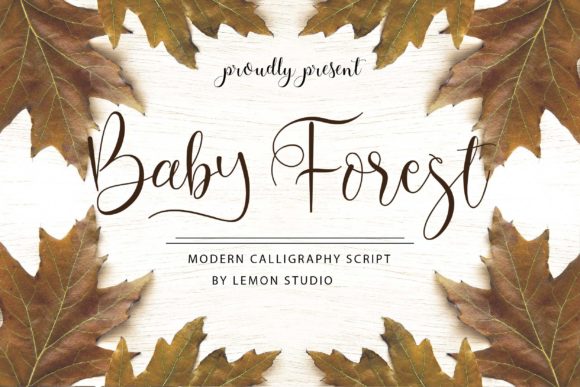 Baby Forest: A Dainty Handwritten Font for Elegant Branding Projects