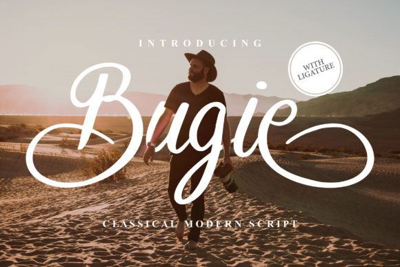 Bugie: A Flowing Handwritten Font for Elegant Craft and Product Design
