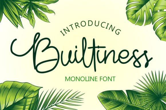 Builtiness: A Chic Handwritten Font for Makers and Creative Sellers
