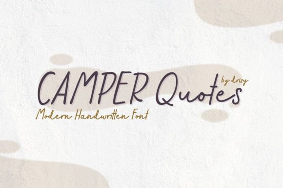 Camper Quotes: A Handwritten Font for Scroll-Stopping Social Media Content