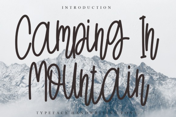 Camping in Mountain: A Handwritten Font for Warm, Authentic Branding