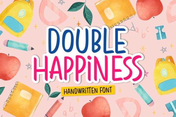 Double Happiness: A Sweet Handwritten Font for Branding Projects