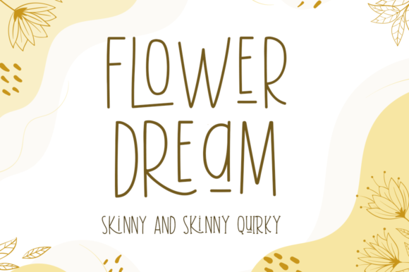 Flower Dream: A Skinny Sweet Handwritten Font for Editorial Design