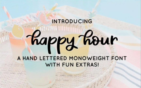 Happy Hour: A Versatile Script Handwritten Font for Modern Marketers