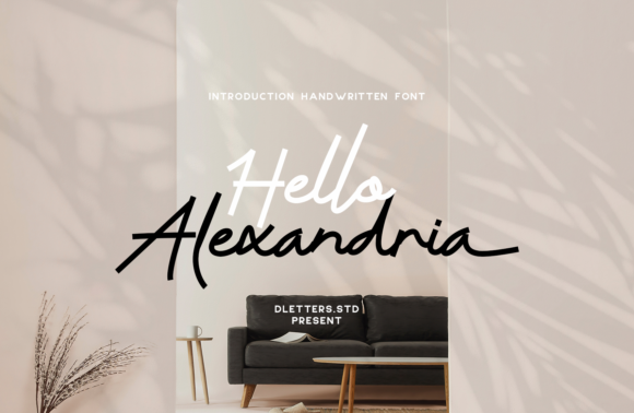 Hello Alexandria: A Unique Handwritten Font for Crafters and Sellers