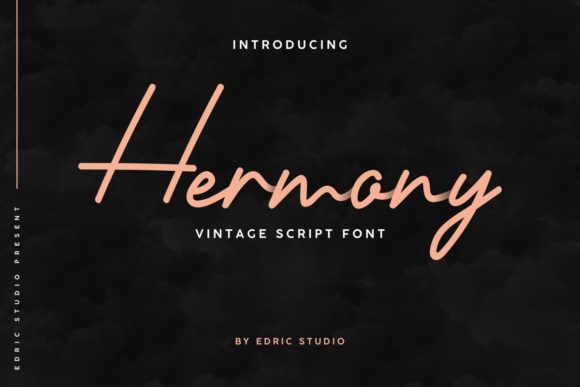 Hermony: A Handwritten Font for Elegant Editorial Design