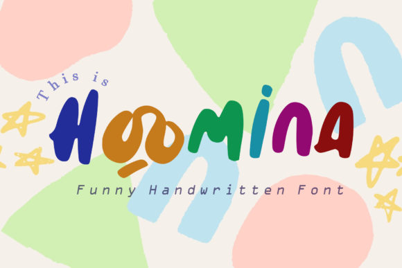 Hoomina: A Sweet, Thick-Lettered Handwritten Font for Crafters and Makers