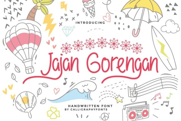 Jajan Gorengan: A Handwritten Font for Charming Brand Identities