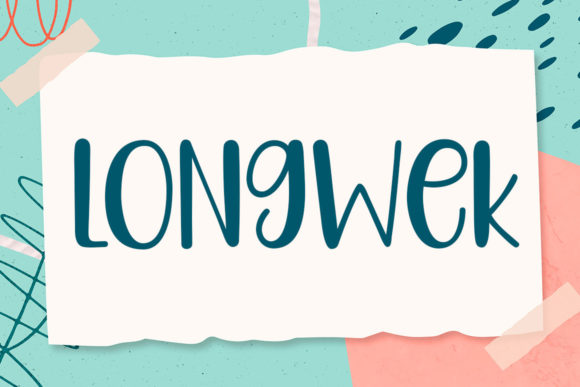 Longwek: A Whimsical Handwritten Font for Digital Branding and Web Design