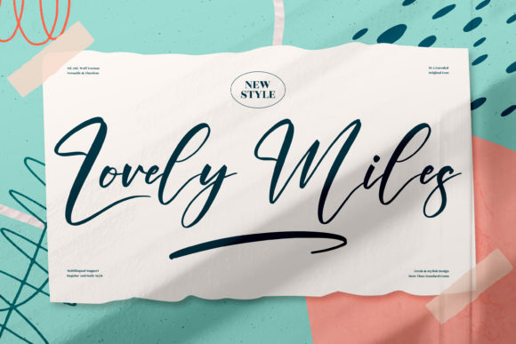 Lovely Miles: A Delicate Handwritten Font for Elegant Brand Typography