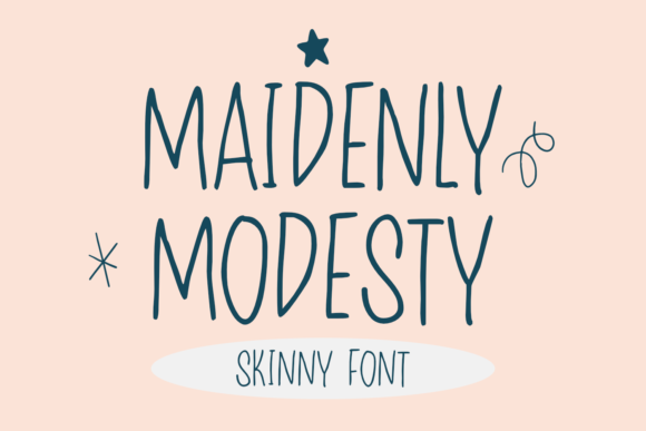 Maidenly Modesty: A Charming Handwritten Font for Digital Marketing and Social Media Design