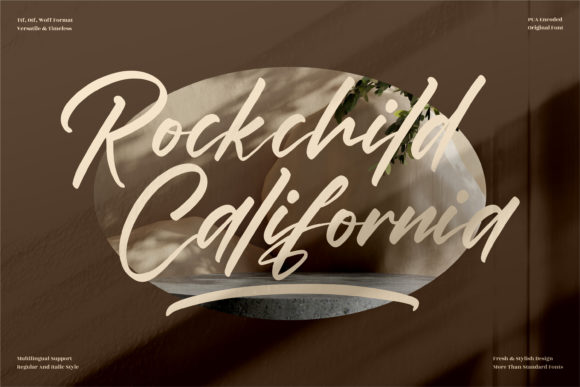 Rockchild California: A Handwritten Font for Elegant Editorial Design