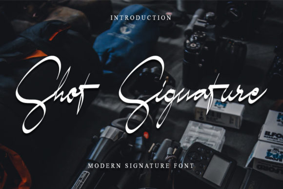 Shot Signature: A Delicate Handwritten Font for Elegant Craft Designs