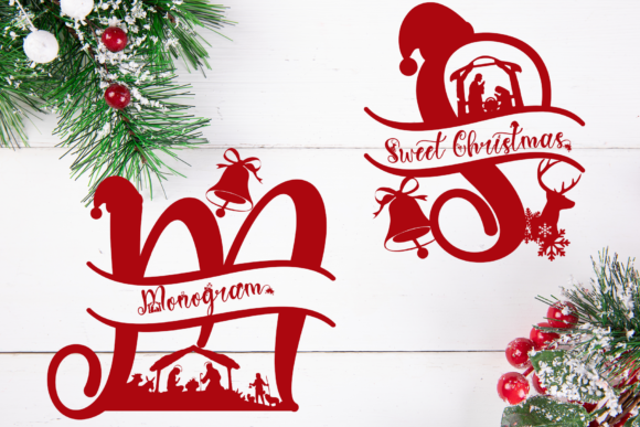 Sweet Christmas Monogram: Festive Script Font for Holiday Marketing