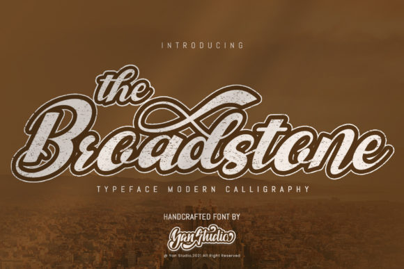 The Broadstone: A Bold Script Handwritten Font for Dynamic Web Typography