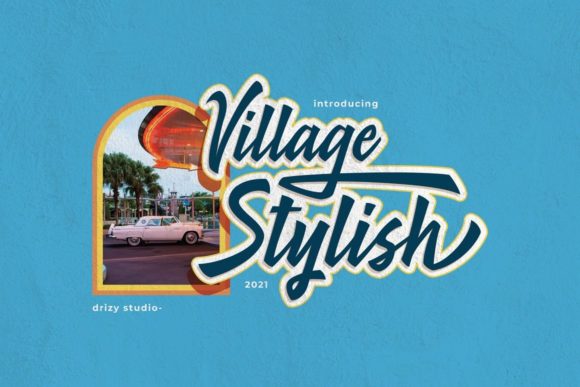 Village Stylish: A Bold Script Font for Business Branding