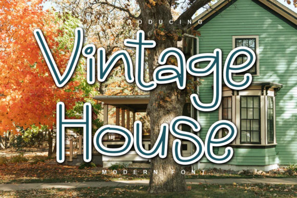 Vintage House: A Handwritten Font That Elevates Campaign Typography