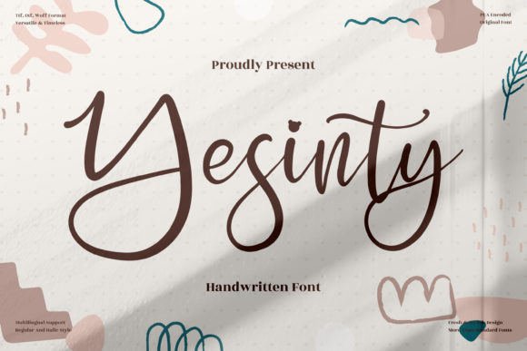 Yesinty: A Charming Script Font for Elegant Web Design Projects